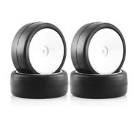 PLOQAZEH RC Tires Hub Wheel For Tamiya For TT01 For TT02 XV01 TA06 PTG-2 For HPI For HSP 1/10 RC For Racing Car Tire Hot Melt Tyre Wheel Upgrade Replacement