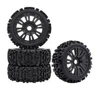 PLOQAZEH RC Tires Hub Wheel For Traxxas For Arrma For Typhon For Axial Etc 1/8 RC Hex Wheels And Tires With Foam Inserts Monster Truck For Buggy Parts