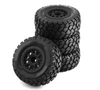 PLOQAZEH RC Tires Hub Wheel For Traxxas For Slash For Arrma For Senton For HuanQi 727 1/10 4pcs 108mm Short Course Truck Tire Wheel Tyre 12mm Hex RC Car Parts