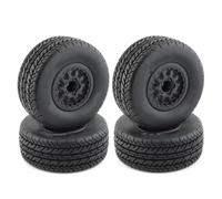 PLOQAZEH RC Tires Hub Wheel For Traxxas For Slash For Arrma For Senton For HuanQi 727 For Vkar 10sc For Hpi 1/10 4pcs 112mm Short Course Truck Tires Tyre 12mm Wheel Hex Rc Car(D)
