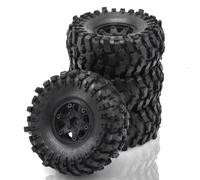PLOQAZEH RC Tires Hub Wheel For TRX4 For Axial For SCX10 90046 For Redcat Gen8 1:10 4PCS 118 * 45mm 1.9" Wheel Rims Tires Set RC For Rock Crawler Car