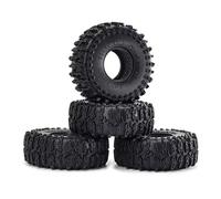 PLOQAZEH RC Tires Hub Wheel For TRX4M For SCX24 AX24 1/18 1/24 RC Car Part 4pcs 63mm 1.0" Soft Rubber Wheel Tire RC Crawler Car Upgrade Parts Accessories