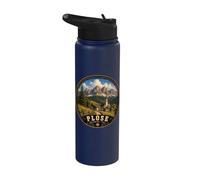 Plose Dolomites Italy Mountain Vacation Design Stainless Steel Insulated Water Bottle
