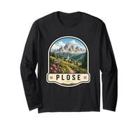 Plose Italy Dolomites Vintage Mountain Travel Design Long Sleeve T-Shirt