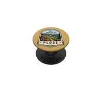 Plose Italy Dolomites Vintage Mountain Travel Design PopSockets Adhesive PopGrip