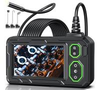 PLOSTWR Endoscope Camera with Light, 4.3" Inspection Camera, 1920P HD Borescope, 16.4FT Semi-Rigid Cord, IP67 Waterproof, Black