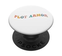 Plot Armor Main Character Protaganist Story Plot Gen Z Tween PopSockets Adhesive PopGrip