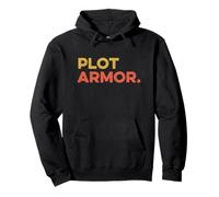 Plot Armor Main Character Protagonist Story Tween Gen Z Meme Pullover Hoodie