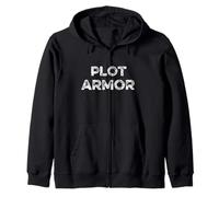 Plot Armor Tween Gen Z Meme Main Character Protagonist Story Zip Hoodie