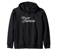 Plot Armor Tween Gen Z Meme Main Character Writer Story Teen Zip Hoodie