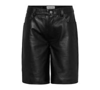 Plot Leather Shorts - female - ENVELOPE 1976 - Casual Shorts - Black - S - Shorts S