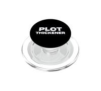 Plot Thickener Fun Book Fair Book Lover Joke PopSockets PopGrip for MagSafe