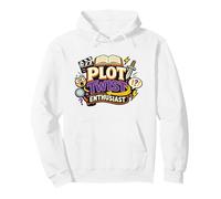 Plot Twist Enthusiast Funny Book and Story Lover Pullover Hoodie