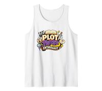 Plot Twist Enthusiast Funny Book and Story Lover Tank Top