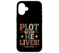 Plot Twist He Lives - Funny Jesus Easter Christian Faith Case for iPhone 16