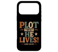 Plot Twist He Lives - Funny Jesus Easter Christian Faith Case for iPhone 17 Pro Max