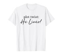 Plot Twist He Lives Women's Easter Christian Shirt T-Shirt
