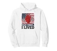 Plot Twist I Lived Heart Surgery Survivor USA Pullover Hoodie