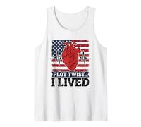 Plot Twist I Lived Heart Surgery Survivor USA Tank Top
