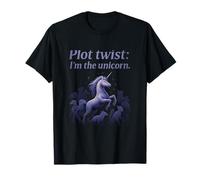 Plot Twist I’m The Unicorn Fantasy Magic Purple T-Shirt
