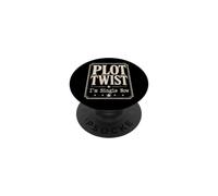 Plot Twist Im Single Now Divorce Funny PopSockets Adhesive PopGrip
