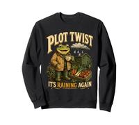 Plot Twist It’s Raining Again Gardener Frog Sweatshirt