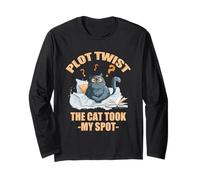 Plot twist the cat took my spot Long Sleeve T-Shirt
