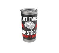 Plot Twist The Stroke Didnt Win Stroke Survivor Stainless Steel Insulated Tumbler