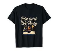 Plot Twist We Party Book Club Champagne Design T-Shirt