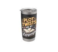 Plot Twists are My Love Language Writer Author Writing Stainless Steel Insulated Tumbler