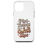 Plot Twists & Coffee Sips - Cozy Bookish Coffee Case for iPhone 12 mini