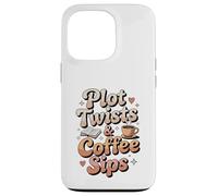 Plot Twists & Coffee Sips - Cozy Bookish Coffee Case for iPhone 13 Pro