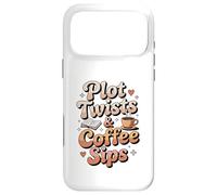 Plot Twists & Coffee Sips - Cozy Bookish Coffee Case for iPhone 17 Pro Max