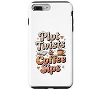 Plot Twists & Coffee Sips - Cozy Bookish Coffee Case for iPhone 7 Plus/8 Plus