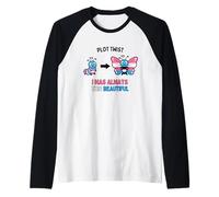 Plot with Twist was Always This Beautiful Trans Pride Raglan Baseball Tee
