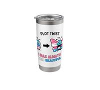 Plot with Twist was Always This Beautiful Trans Pride Stainless Steel Insulated Tumbler
