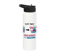Plot with Twist was Always This Beautiful Trans Pride Stainless Steel Insulated Water Bottle