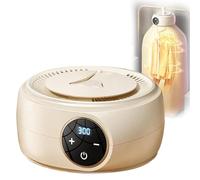 PLOTSAGE Electric Clothes Dryer, Fully Automatic Household Steam Iron, with LED Display And Intelligent Timing, for Home, Apartments, Dormitory, Travel,White