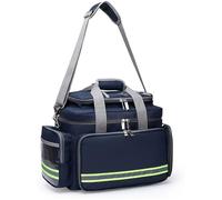 PLOTSAGE First Responder Bag, Professional First Aid Kits Bag, Medical Emergency Trauma Bag, with Detachable Inner Dividers, for Paramedics, Home Health Care,Blue