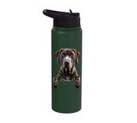Plott Hound Cute Peeking Tracking Dog Lover Stainless Steel Insulated Water Bottle