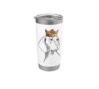 Plott Hound Dog Wearing Crown Stainless Steel Insulated Tumbler
