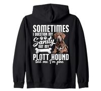 Plott Hound Lover Dog Owner Pet My Sanity Plott Hound Zip Hoodie