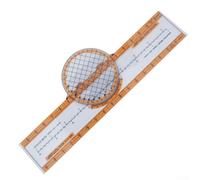 Plotter Style Flight Computer Orange Abs Plastic Navigation Slide E6b for Pilot Training Flight Vector Lightweight Rule Aviation Planning Calculator Gadget(CRP-5)