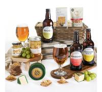 Ploughman's Beer & Cheese Hamper | Beer Gifts for Men | Three British Ales, Mature Cheddar, Chutney, Crackers & Savoury Snacks | A Premium British Ploughman's Experience