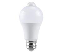 Plouluyt 85-265V E27 PIR Motion Sensor Lamp 12W Bulb with Motion Sensor Infrared Motion Detector Security Light Warm Light