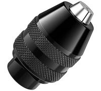 Plouluyt Drill Chuck, 1/32 to 1/8 Replacement 4486 Drill Keyless Bit Chuck Shaft Tool Quick Change Adapter Kit