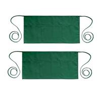 PLOYMONO Waist Apron with 3 Pockets 6 Pack- Green Waitress Waiter Server Short Apron