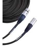 ploYnk Premium Male to Female 3 pin XLR Mic Cable Microphone Audio Cord - 200 FT long: Black