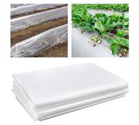 Ploythene Sheet, Heavy Duty Plastic Sheeting Waterproof 2.01x3M Plastic Dust Sheets Outdoor Thick Clear Film DIY Polythene Cover Sheet Garden Horticultural Membrane for Farming, Building (125Mu /500G)