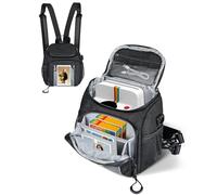 PLOZANO Shockproof Camera Sling Bag Crossbody, Small Camera Backpack Compatible with Polaroid Now 3rd2nd Gen, Now+, Go Gen 2 OneStep Instant Camera, Camera Carrying Case for Accessories & Film (7x5x8)